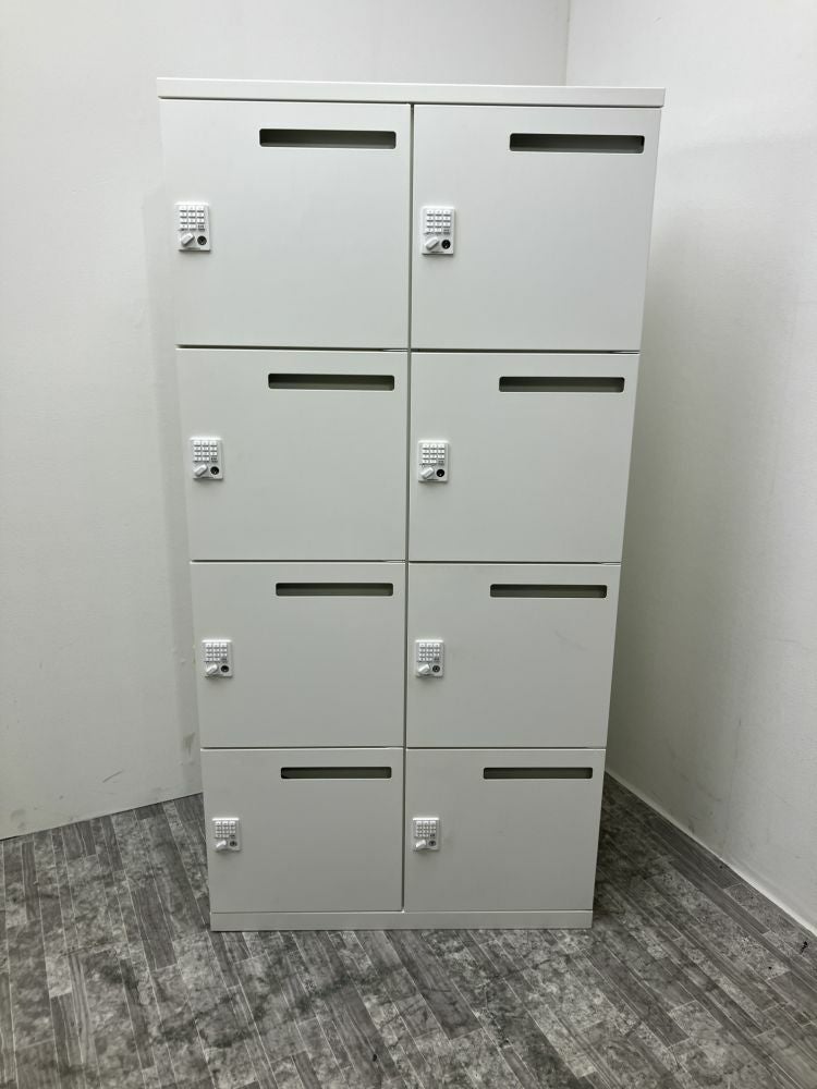 オカムラレクトラインシリーズ プッシュ錠式8人用パーソナルロッカー 商品画像1