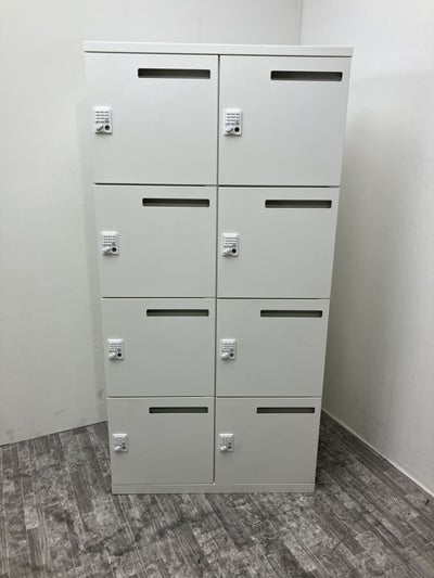オカムラレクトラインシリーズ プッシュ錠式8人用パーソナルロッカー 商品画像1