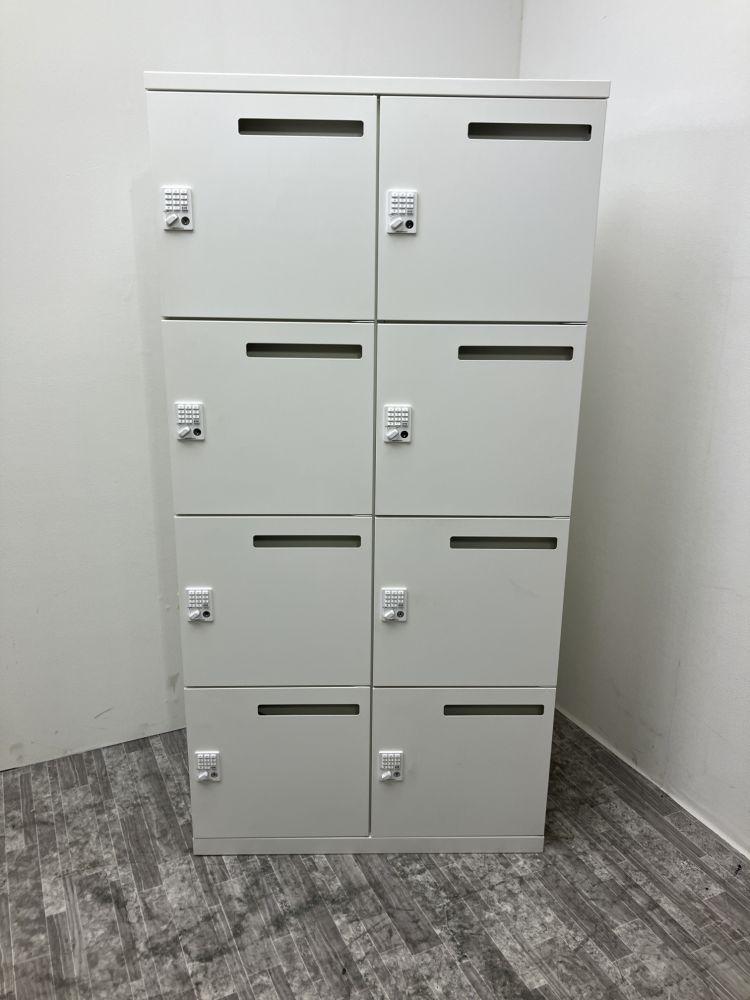 オカムラレクトラインシリーズ プッシュ錠式8人用パーソナルロッカー 商品画像1