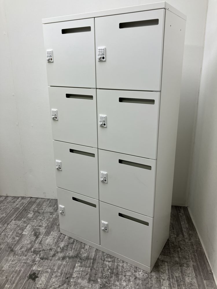 オカムラレクトラインシリーズ プッシュ錠式8人用パーソナルロッカー 商品画像2