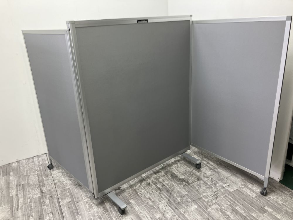 プラスTSスクリーンシリーズ ホワイトボード付スライド式3連結パーテーション 商品画像4