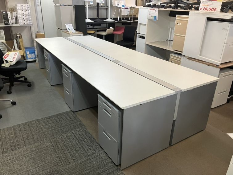 コクヨワークヴィスタ（WorkVista）シリーズ 6人用フリーアドレスデスク+ワゴンセット 商品画像2