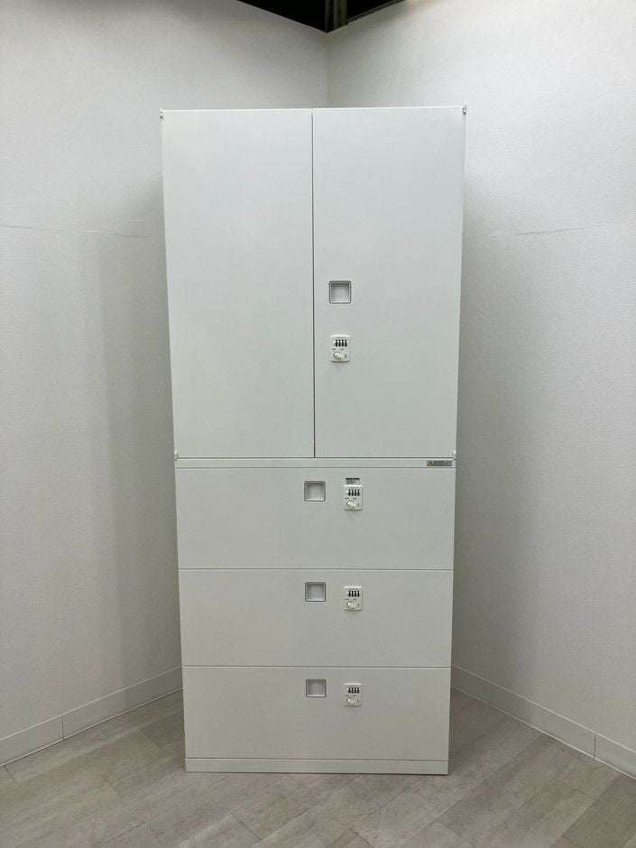 オカムラレクトラインシリーズ 両開きラテラル上下書庫 商品画像2