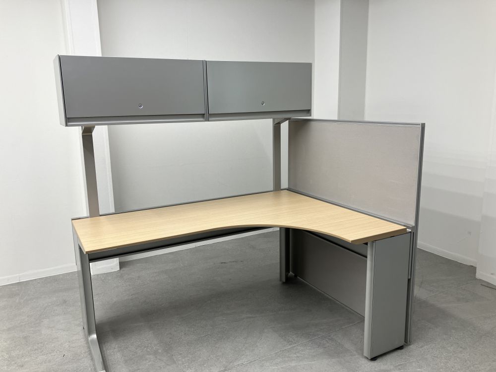 ◾️美品◾️オカムラ◾️プロステージクレスト◾️高級L型デスク　ストレージ付き　40万円 中古】プロステージ オカムラ/okamura デスクその他 61120 - 中古 事務机・学習机