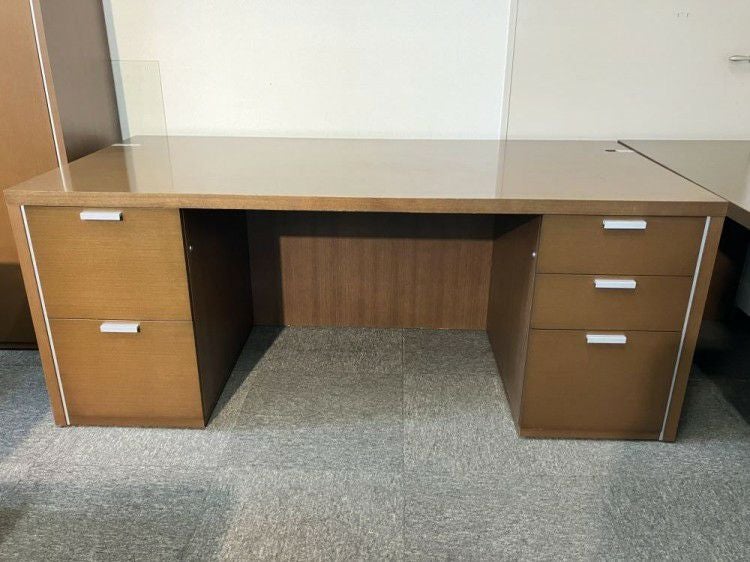 コクヨN650シリーズ 役員室用1800両袖デスク+サイドテーブルセット 商品画像4