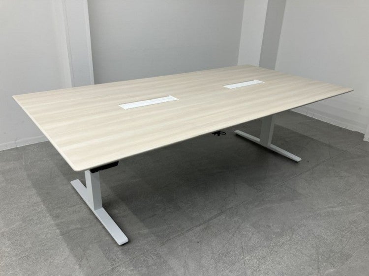 【送料込み】【未使用】昇降式テーブル 未来商会 昇降式テーブル セラミック 電動昇降テーブル 150cm 無段階