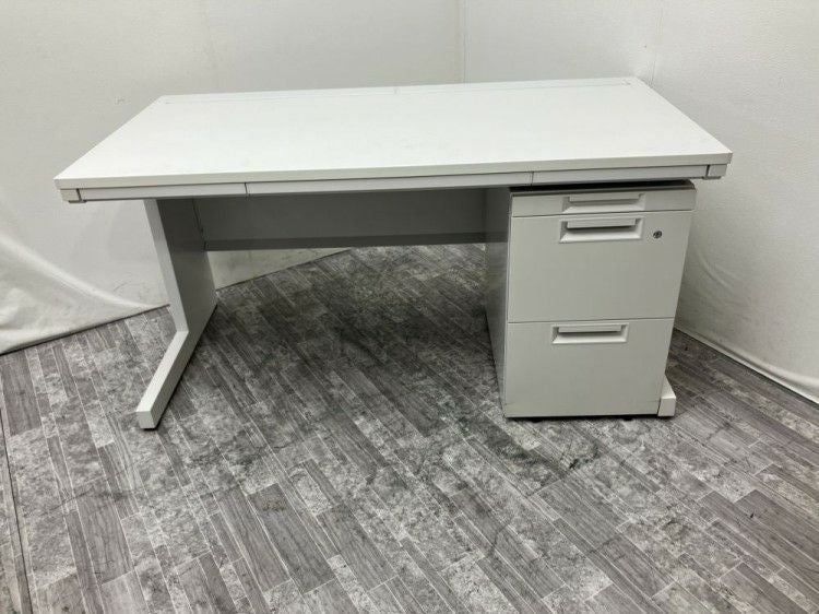 ウチダ（内田洋行）1400平デスク+ワゴンセット 商品画像1