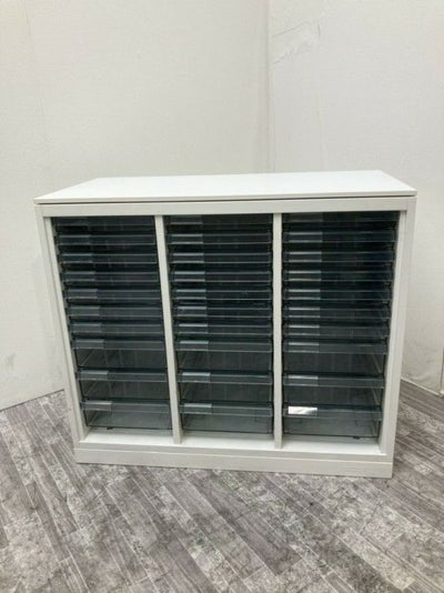 オカムラレクトラインシリーズ 天板付クリアケース書庫 商品画像1