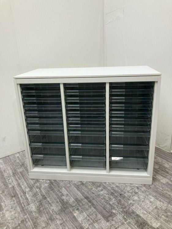 オカムラレクトラインシリーズ 天板付クリアケース書庫 商品画像1