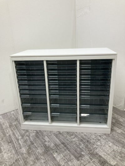 オカムラレクトラインシリーズ 天板付クリアケース書庫 商品画像1