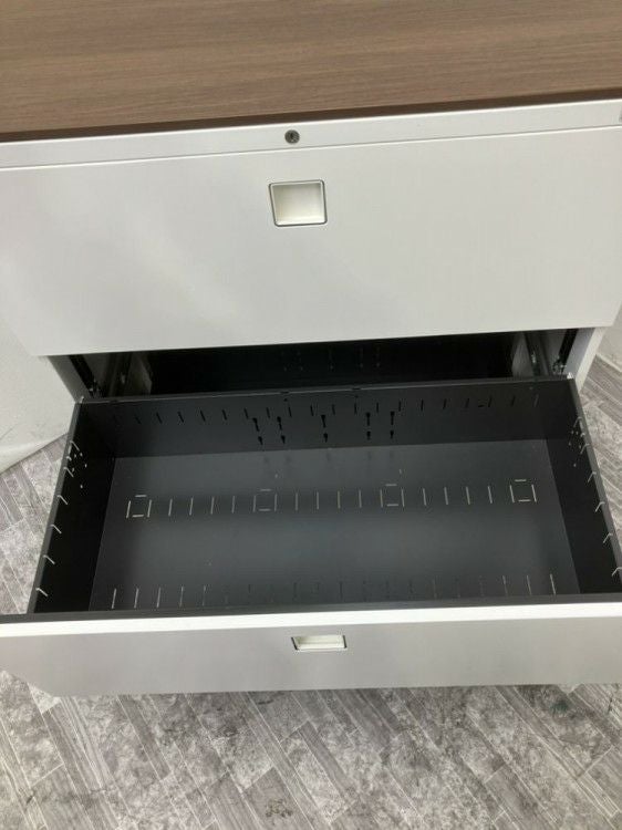 オカムラレクトラインシリーズ 天板付3段ラテラル書庫 商品画像5