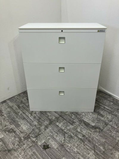 オカムラレクトラインシリーズ 天板付3段ラテラル書庫 商品画像1