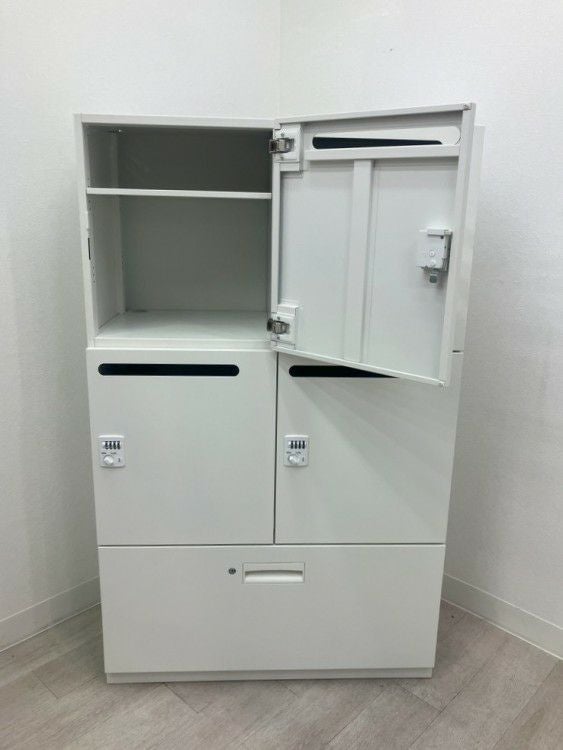 ダイシン商事Various Syst(バリアス)シストシリーズ ４人用パーソナルロッカーラテラル上下書庫 商品画像8