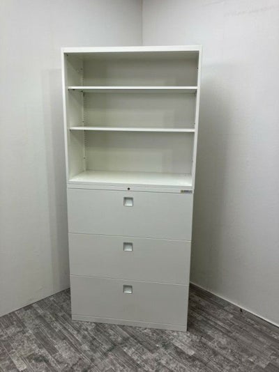 オカムラレクトラインシリーズ 3段ラテラル・オープン上下書庫 商品画像1