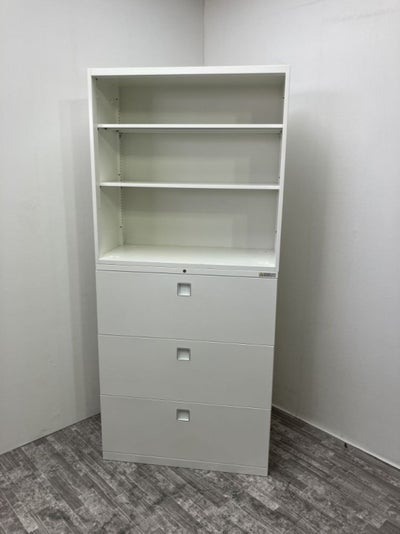 オカムラレクトラインシリーズ 3段ラテラル・オープン上下書庫 商品画像1