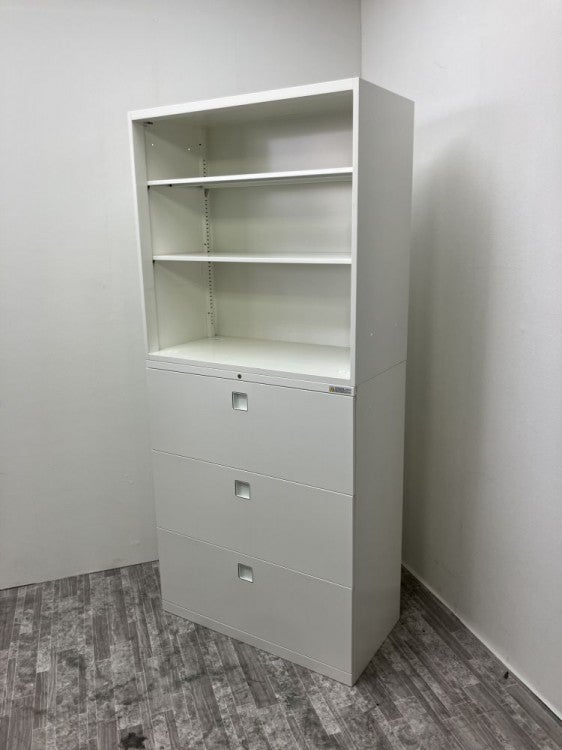 オカムラレクトラインシリーズ 3段ラテラル・オープン上下書庫 商品画像2