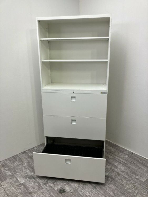 オカムラレクトラインシリーズ 3段ラテラル・オープン上下書庫 商品画像6