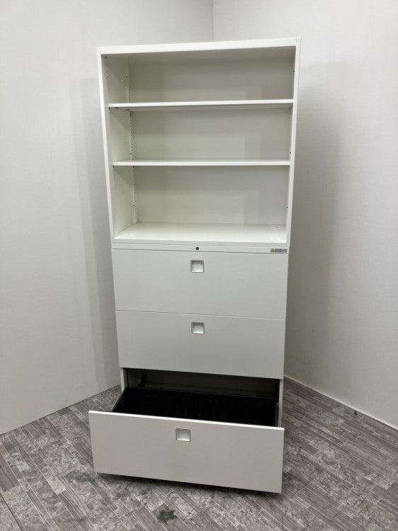 オカムラレクトラインシリーズ 3段ラテラル・オープン上下書庫 商品画像6