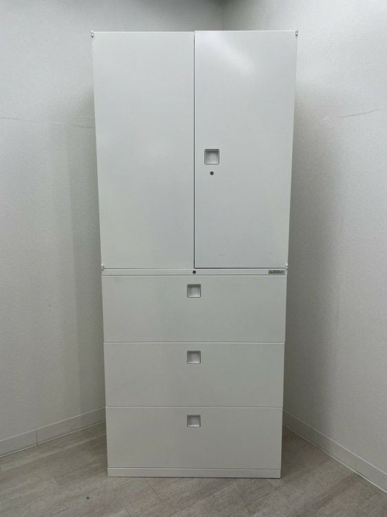 オカムラレクトラインシリーズ 両開きラテラル上下書庫 商品画像1