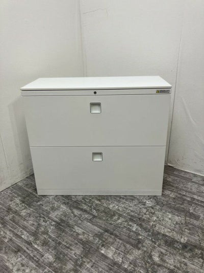 オカムラレクトラインシリーズ 天板付2段ラテラル書庫 商品画像1