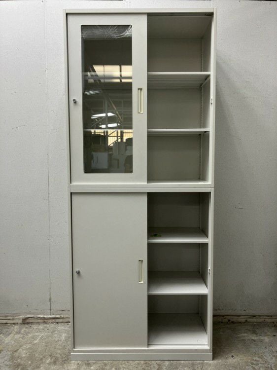 ナイキCW型シリーズ ガラススライド上下書庫 商品画像3