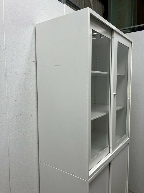 ナイキCW型シリーズ ガラススライド上下書庫 商品画像7