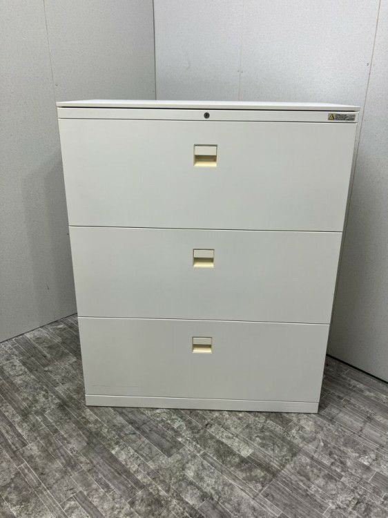 オカムラレクトラインシリーズ 天板付3段ラテラル書庫 商品画像1