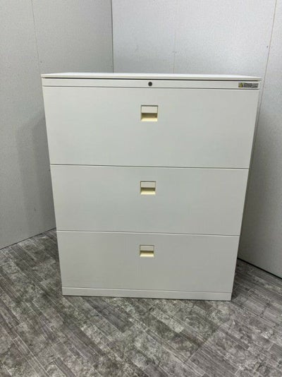 オカムラレクトラインシリーズ 天板付3段ラテラル書庫 商品画像1