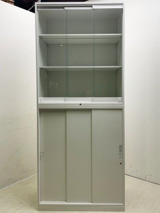 オカムラレクトラインシリーズ ガラススライド上下書庫 商品画像2