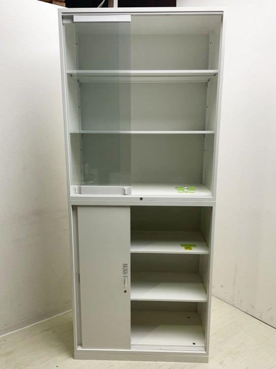 オカムラレクトラインシリーズ ガラススライド上下書庫 商品画像4