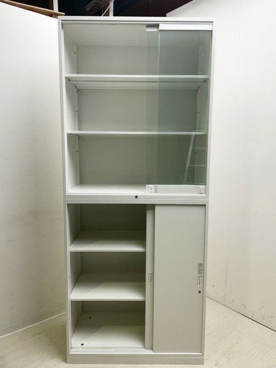オカムラレクトラインシリーズ ガラススライド上下書庫 商品画像5