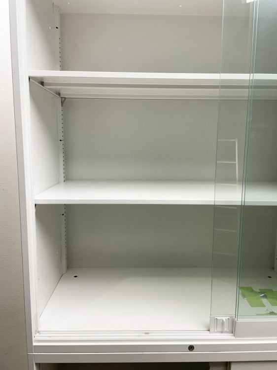 オカムラレクトラインシリーズ ガラススライド上下書庫 商品画像6