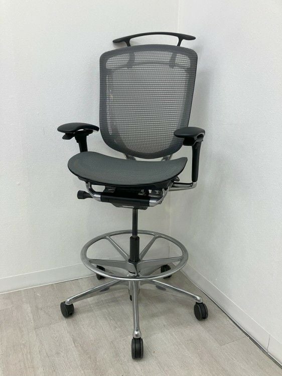 オカムラContessa seconda(コンテッサセコンダ)シリーズ 可動肘付ハイチェア 商品画像16