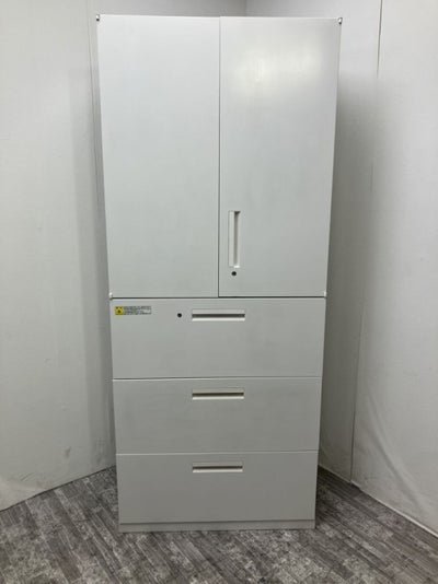 ウチダ（内田洋行）HS(ハイパーストレージ)シリーズ 3段ラテラル・両開き上下書庫 商品画像1