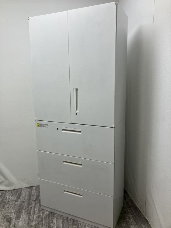 ウチダ（内田洋行）HS(ハイパーストレージ)シリーズ 3段ラテラル・両開き上下書庫 商品画像2