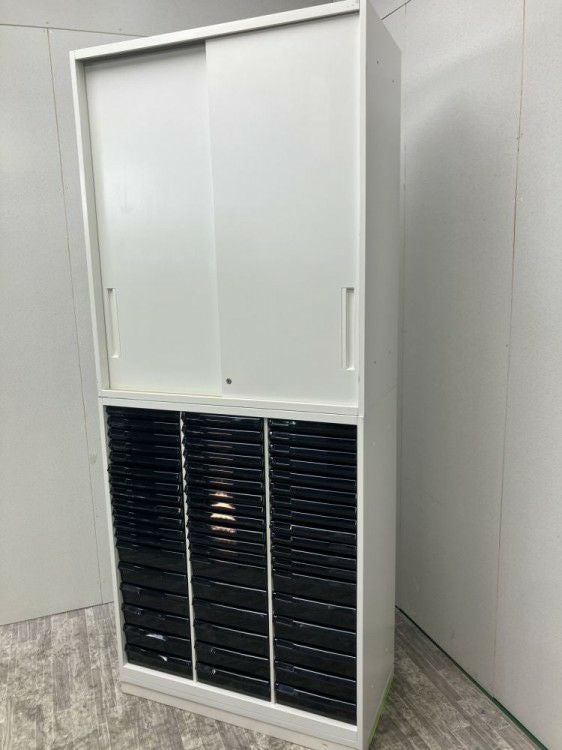 ウチダ（内田洋行）HS(ハイパーストレージ)シリーズ クリアケース・引違い上下書庫 商品画像2