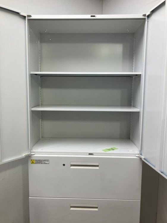 ウチダ（内田洋行）HS(ハイパーストレージ)シリーズ 3段ラテラル・両開き上下書庫 商品画像3