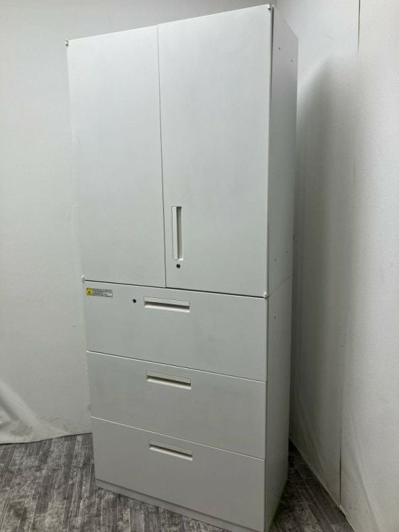 ウチダ（内田洋行）HS(ハイパーストレージ)シリーズ 3段ラテラル・両開き上下書庫 商品画像2