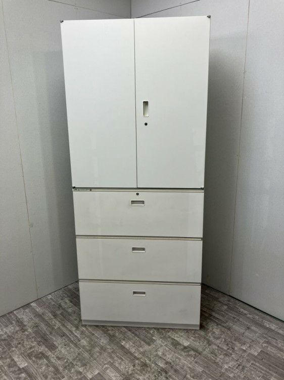 イトーキシンラインシリーズ 3段ラテラル・両開き上下書庫 商品画像1