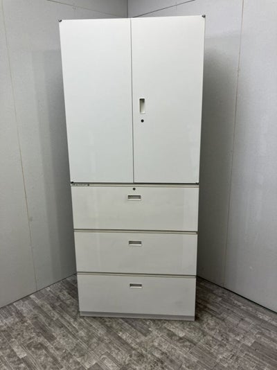 イトーキシンラインシリーズ 3段ラテラル・両開き上下書庫 商品画像1