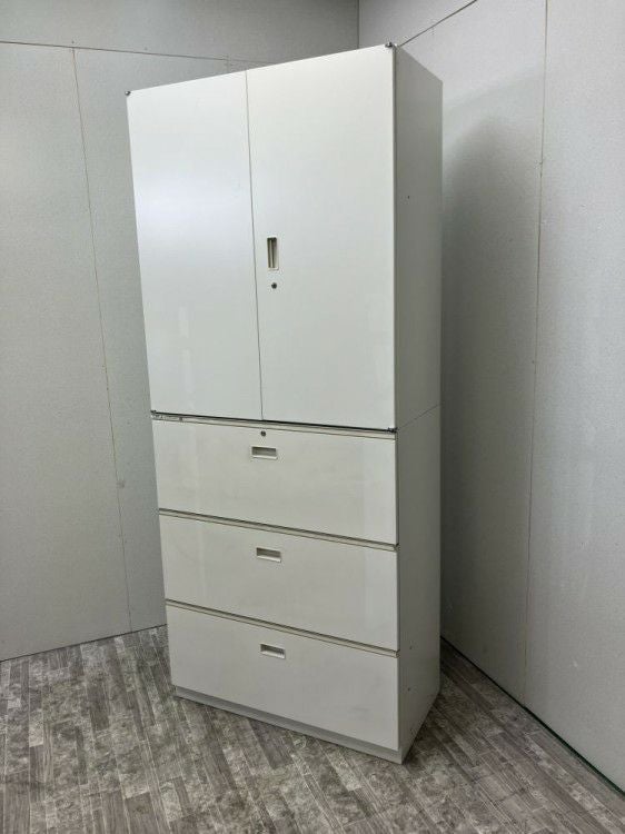 イトーキシンラインシリーズ 3段ラテラル・両開き上下書庫 商品画像2