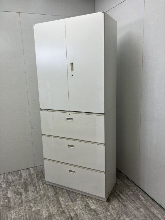 イトーキシンラインシリーズ 3段ラテラル・両開き上下書庫 商品画像2