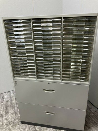 ナイキNWシリーズ 2段ラテラル・クリアケース上下書庫 商品画像1