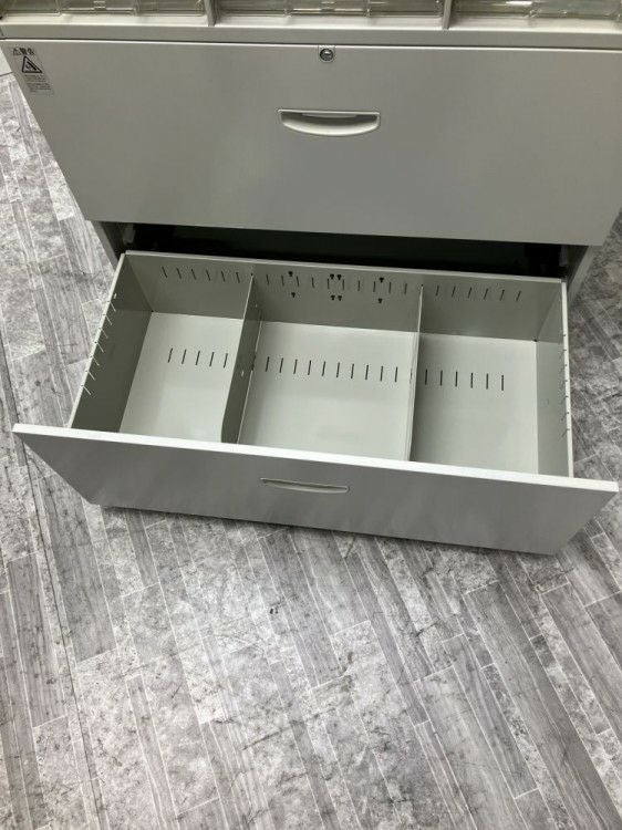 ナイキNWシリーズ 2段ラテラル・クリアケース上下書庫 商品画像5