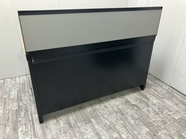 オカムラパネル付1400平デスク＋昇降式ワゴンセット 商品画像6