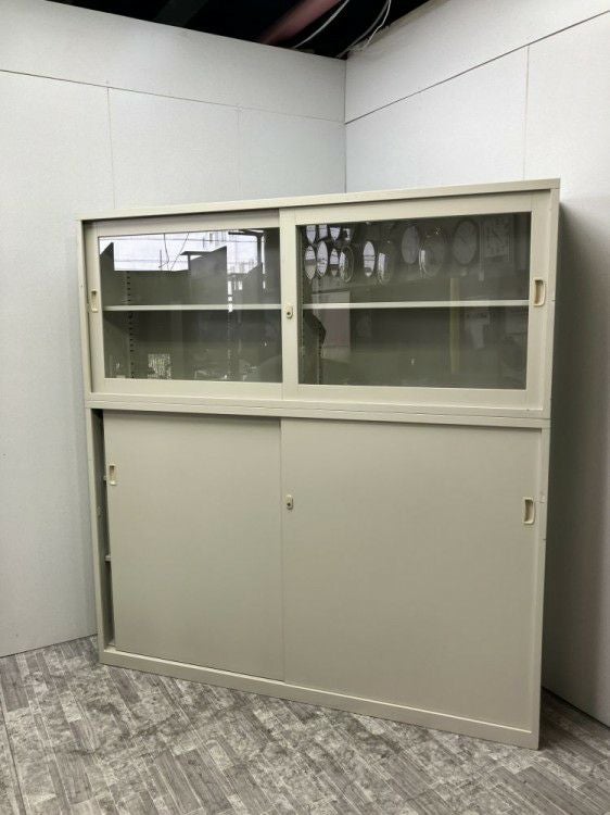 SEIKO FAMILY（生興） ガラス引違い・引違い上下書庫 商品画像1