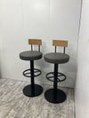 オカムラハイチェア2脚セット 商品画像1