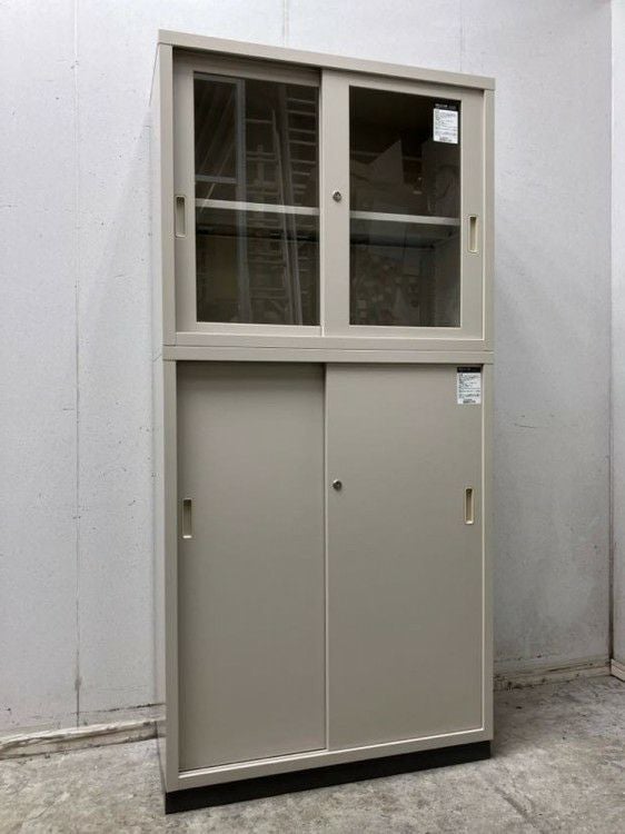 コクヨ ガラススライド上下書庫 S-U325G/S-345 | 無限堂ネットショップ