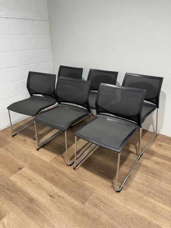 オカムラツァルトシリーズ スタッキングチェア6脚セット 商品画像1