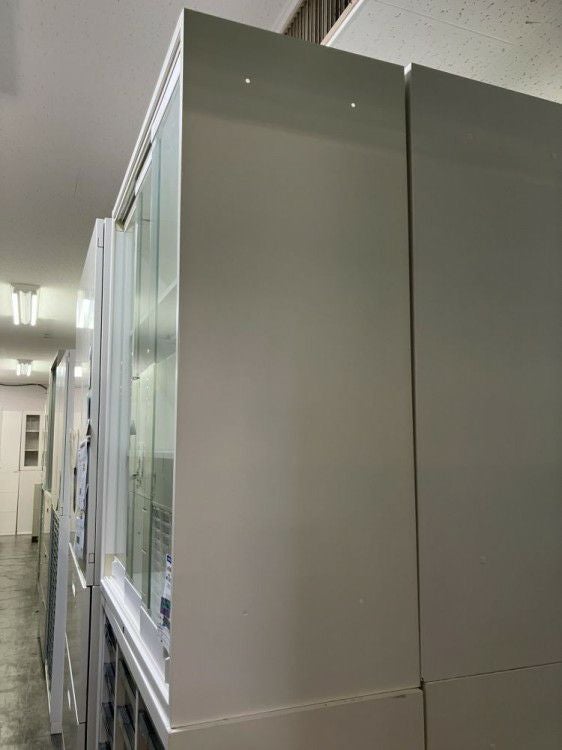 オカムラレクトラインシリーズ A4クリアケース・ガラス3扉スライド上下書庫 商品画像4